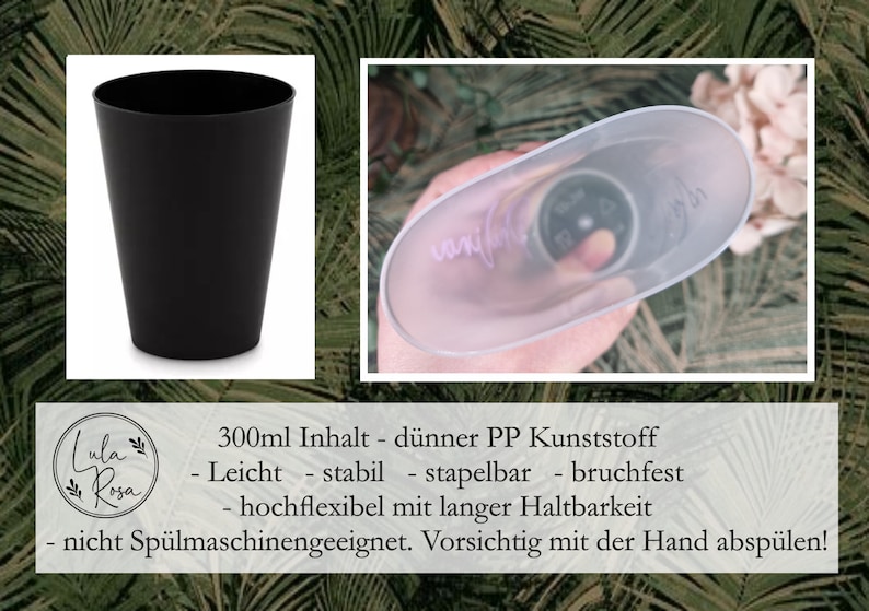 Trinkbecher, Becher mit Name, Personalisiert, Partybecher, JGA Bild 9