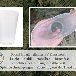 Trinkbecher, Becher mit Name, Personalisiert, Partybecher, JGA, Mitgebsel Bild 4