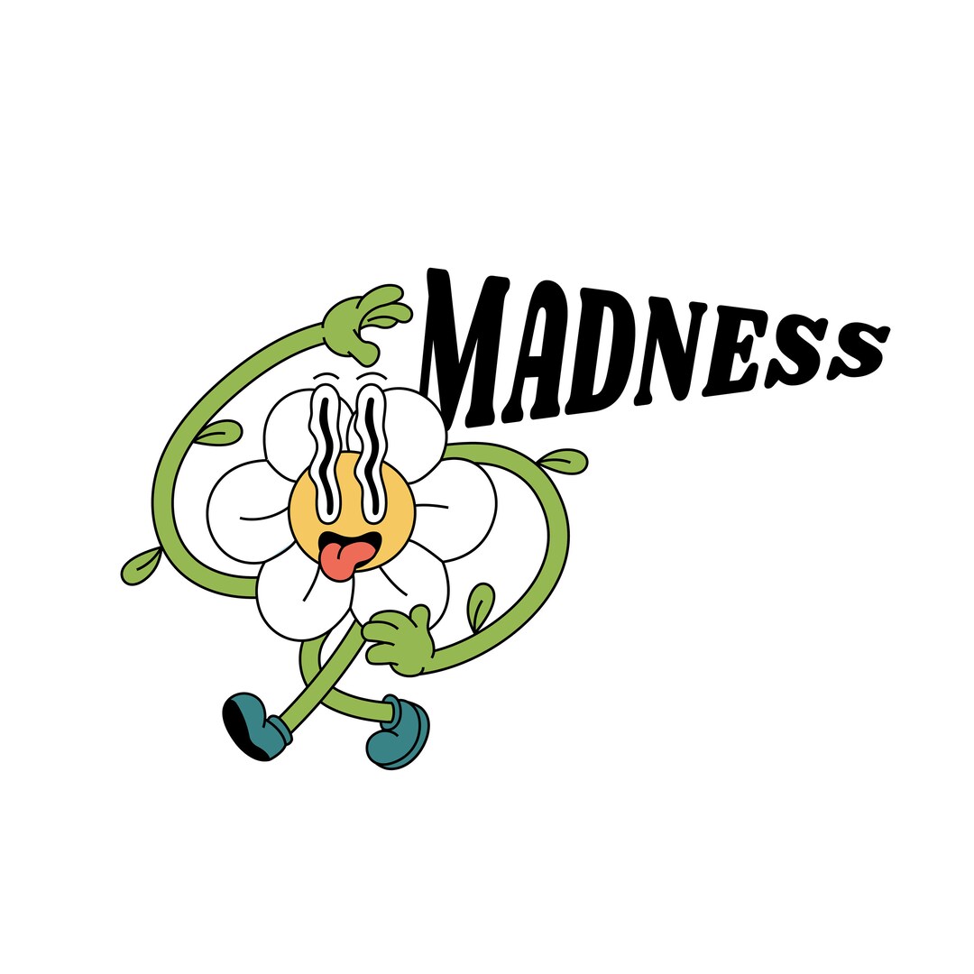 Madness Daisy Diecut Sticker Etsy