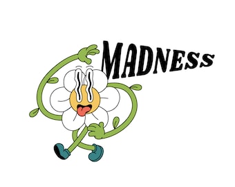 Madness Daisy Die-Cut Sticker