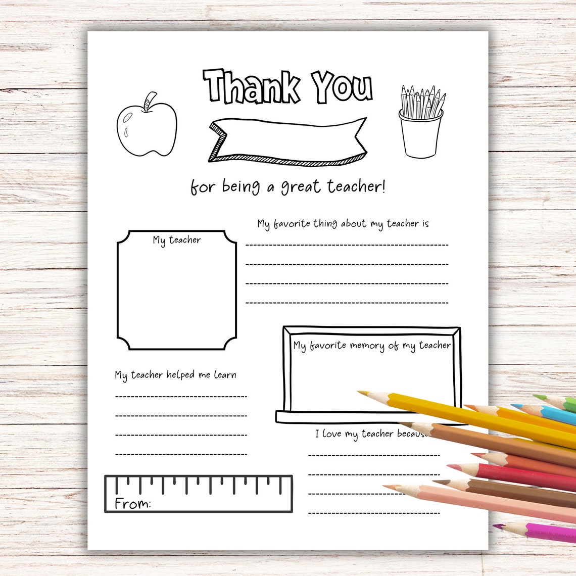 Teacher Appreciation Week, All About My Teacher, Teacher Appreciation ...