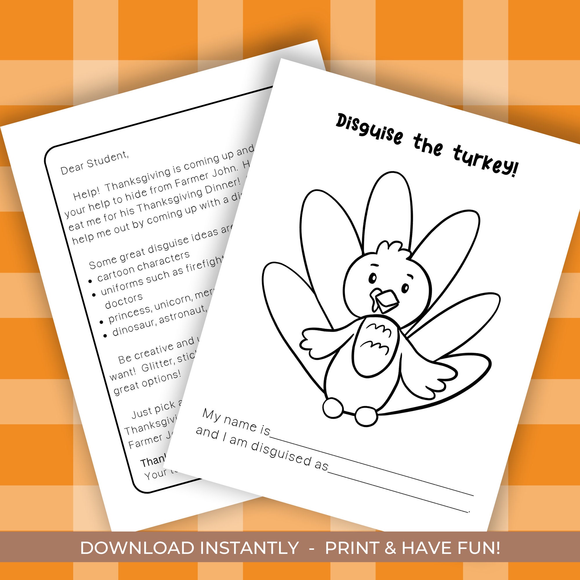 Turkey in Disguise Project, Disguise a Turkey Printable, Turkey Turkey in Disguise Project, Disguise a Turkey Printable, Turkey