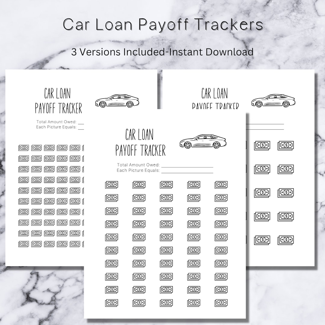 Car Loan Tracker, Car Payoff Tracker, Car Loan Payoff, Truck Loan