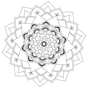 50 Mandala Coloring Pages - Etsy