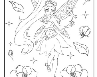 40 Fairy Coloring Pages