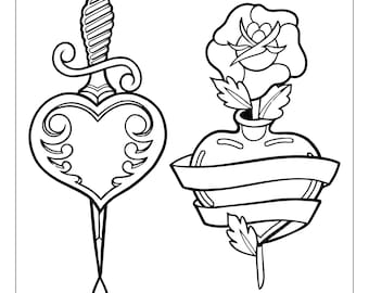 20 Tattoo/Mandala Coloring Pages