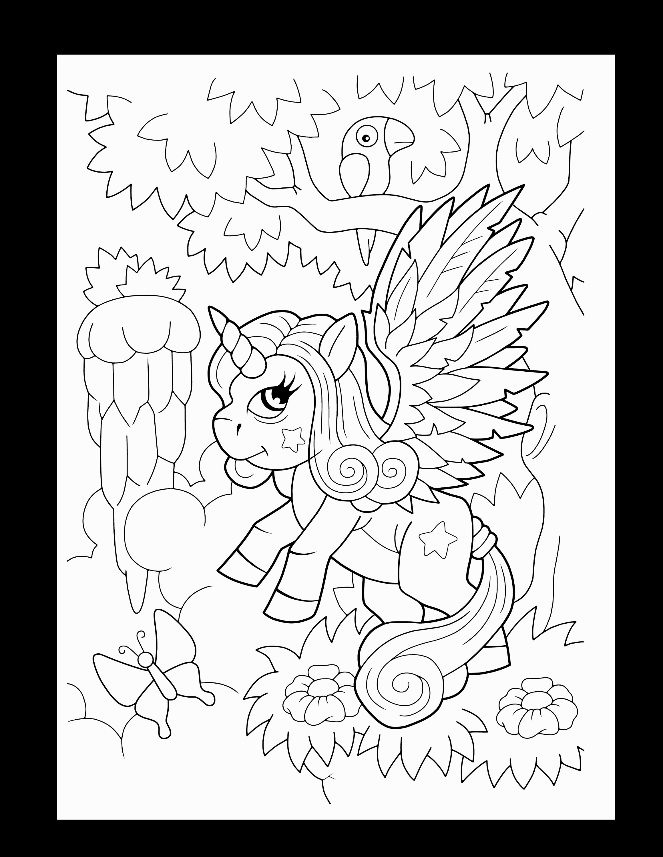 21 Cute Unicorn Coloring Pages - Etsy