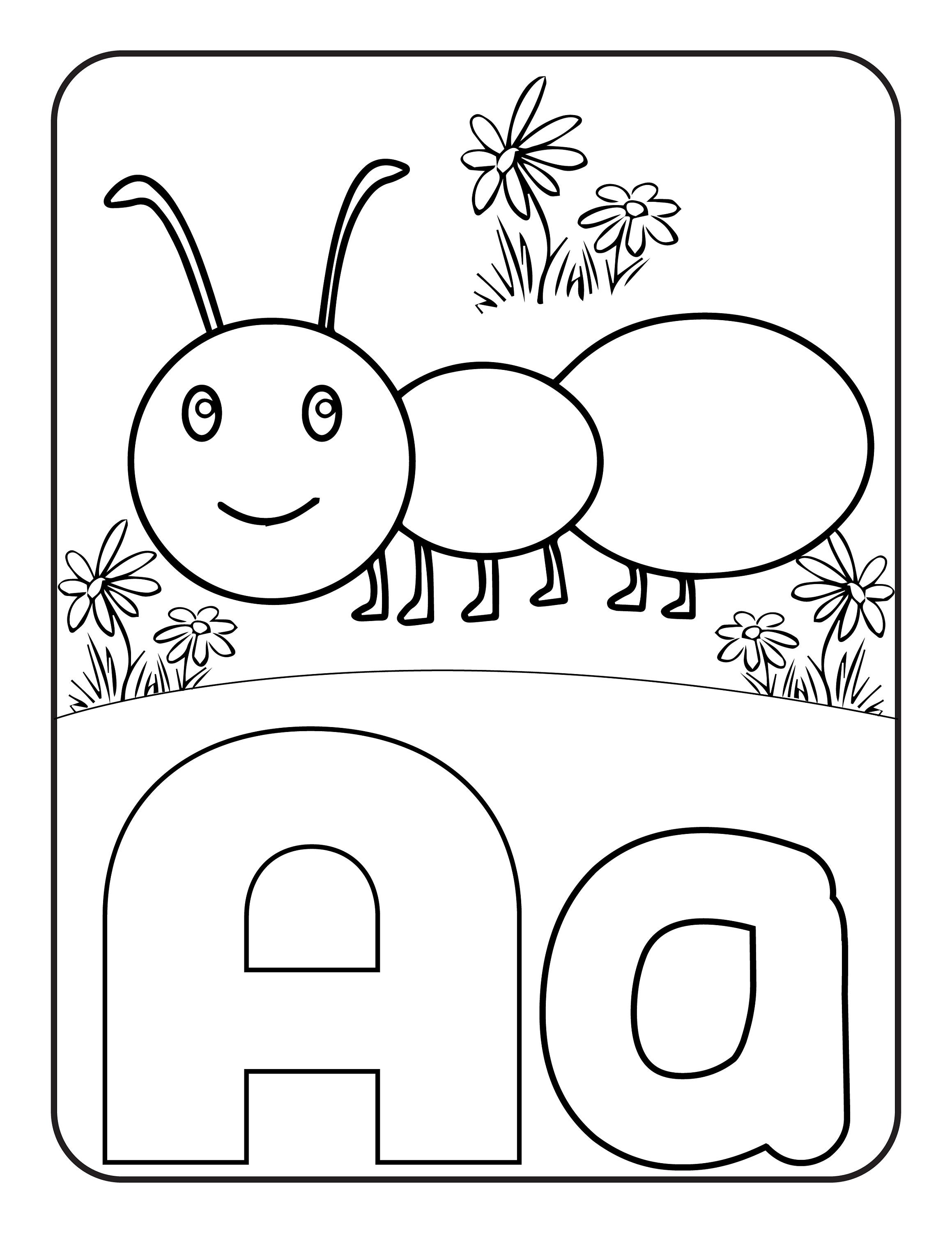 130 Alphabet Coloring Pages - Etsy