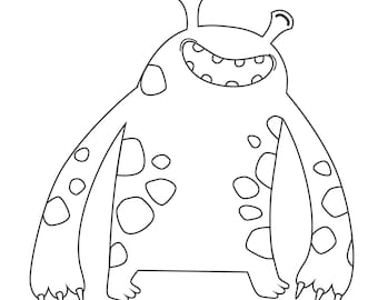 50 páginas para colorear de monstruos