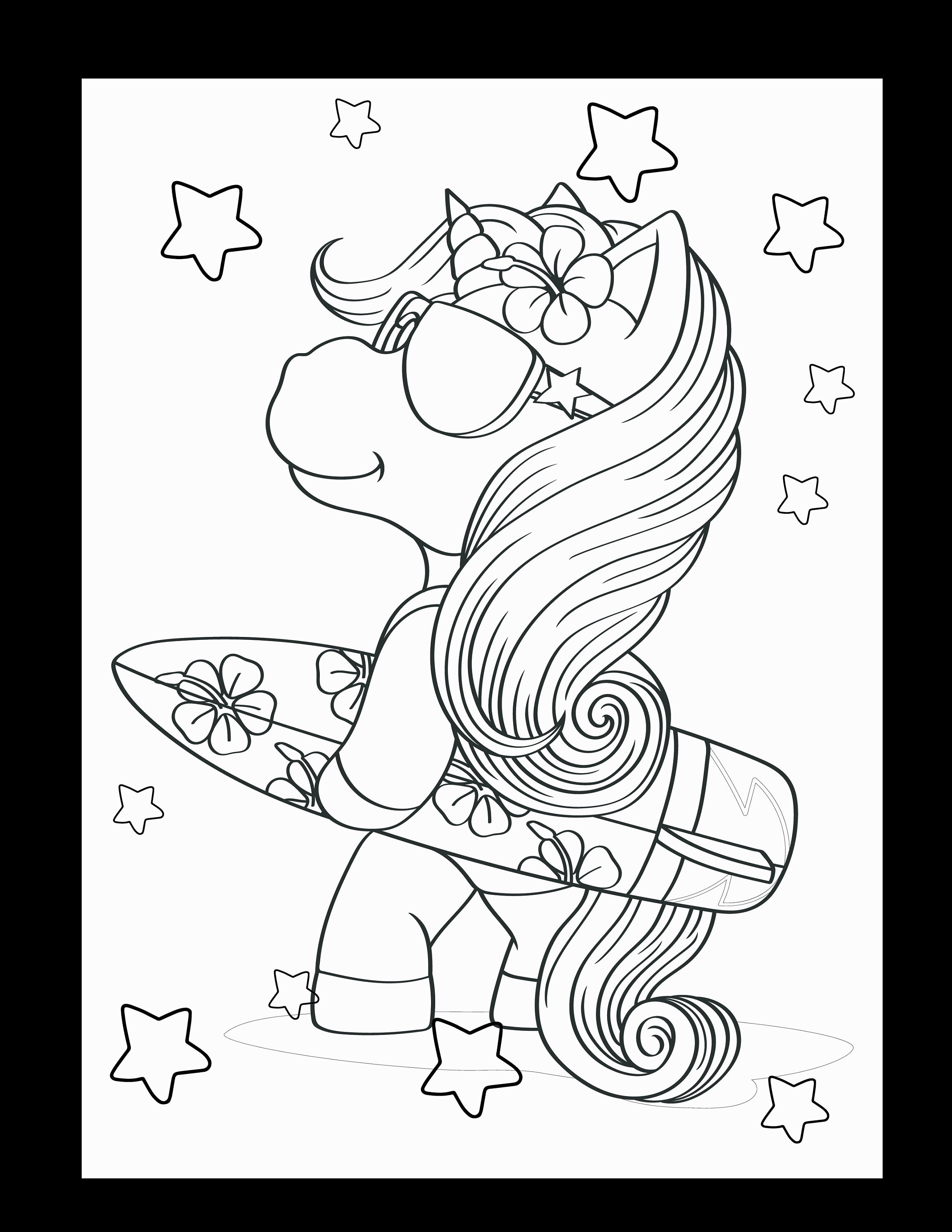 21 Cute Unicorn Coloring Pages - Etsy