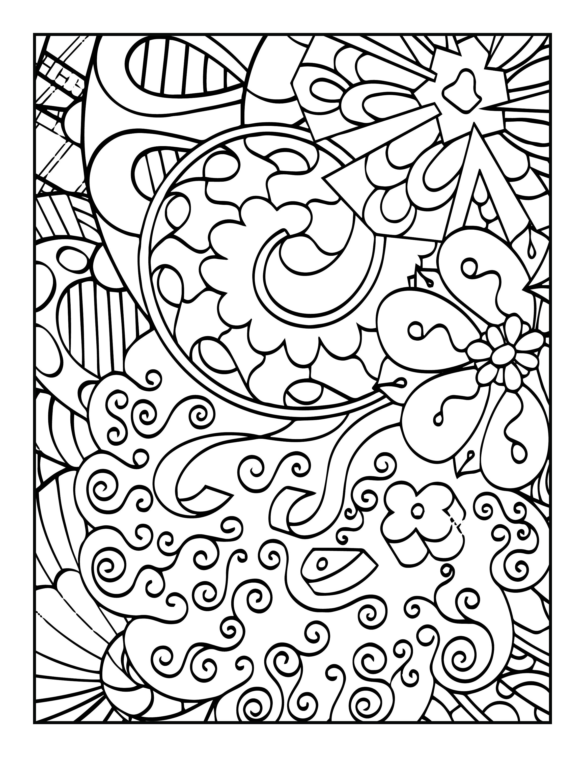 Floral Adult Coloring Pages Floral Coloring Pages Adult Coloring