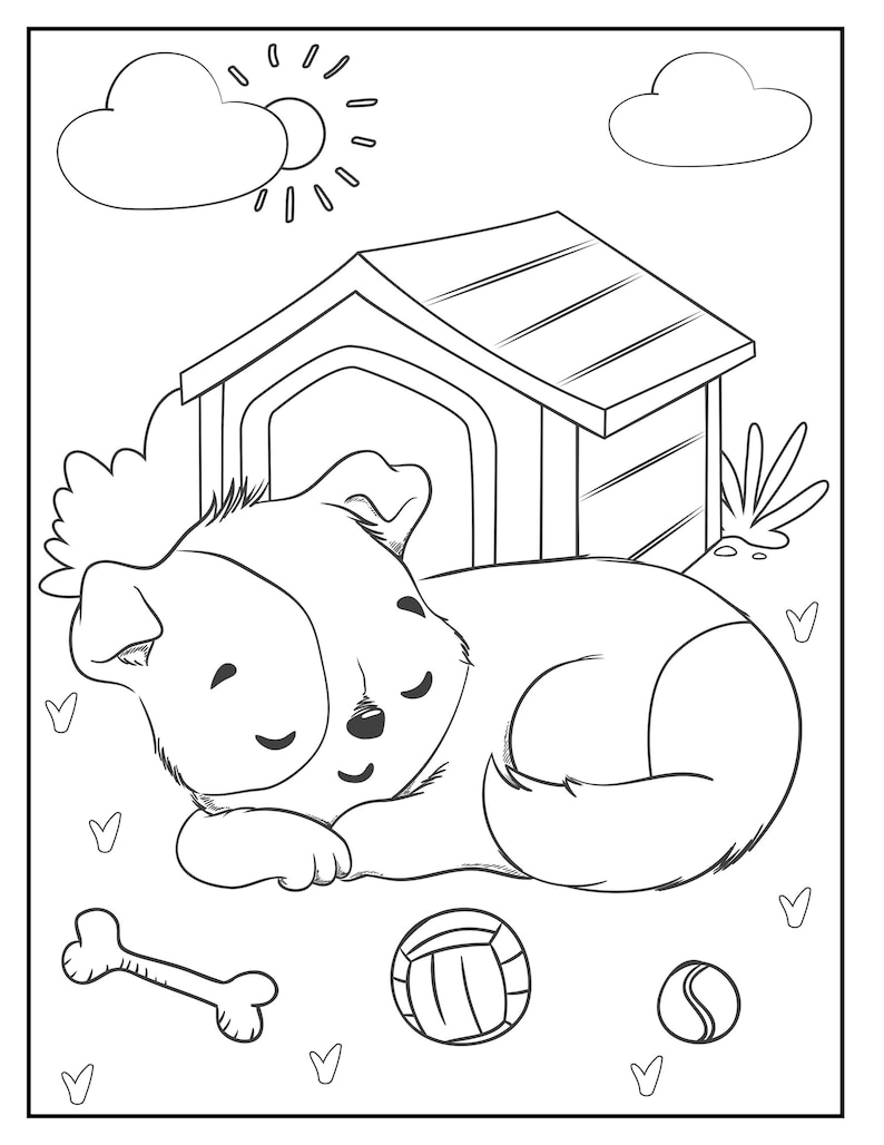 40 Animal Coloring Pages - Etsy