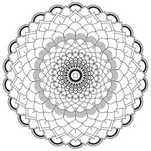 50 Mandala Coloring Pages - Etsy