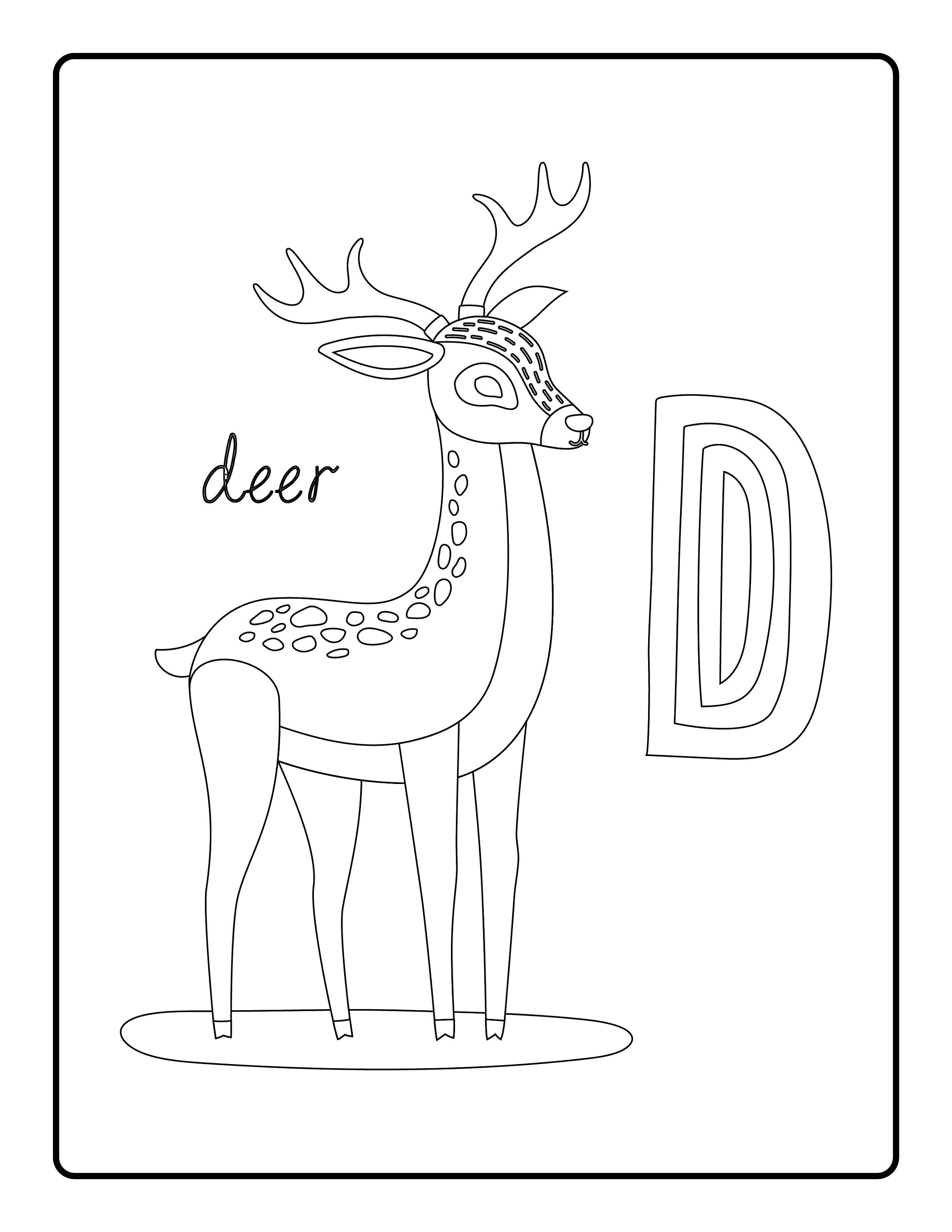 130 Alphabet Coloring Pages - Etsy