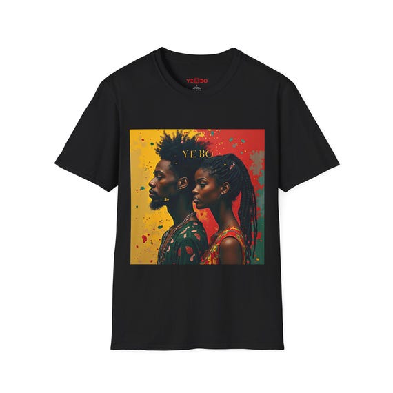 Afro Urban Streetwear Graphic Tee T-Shirt | Black Culture Bold Artistic Design