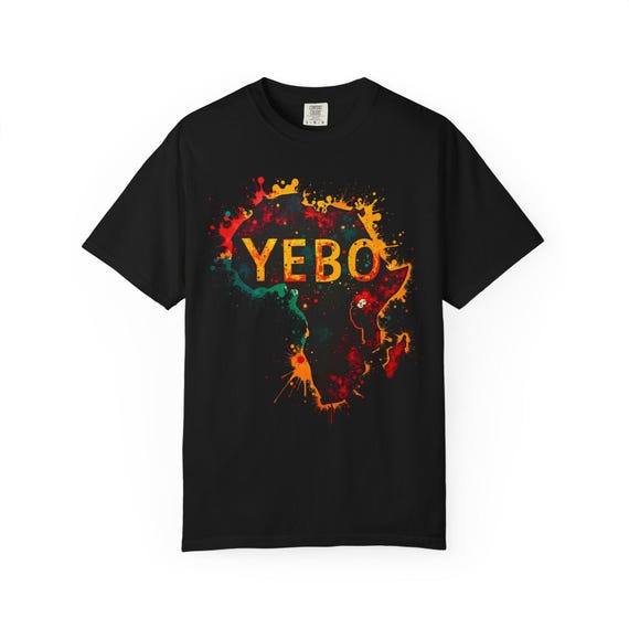 Yebo Africa T-shirt, Unisex Garment-Dyed Tee, Unique Cultural Tee, Gift for Travelers, Perfect for Summer Wear