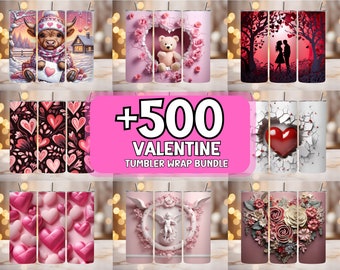 500+ Valentine Tumbler Wrap Bundle 20oz