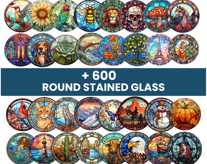 Stained Glass Circle - Etsy