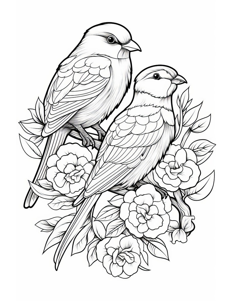 Mindfulness Bird Coloring Book digital Download - Etsy