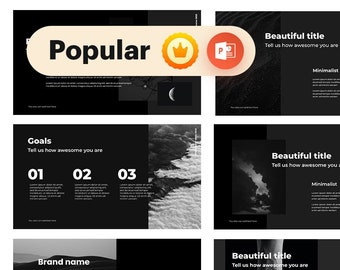 BRAND NEW! Slide Deck | PowerPoint Presentation Templates | Dark and fully customizable slides by Helped by Design