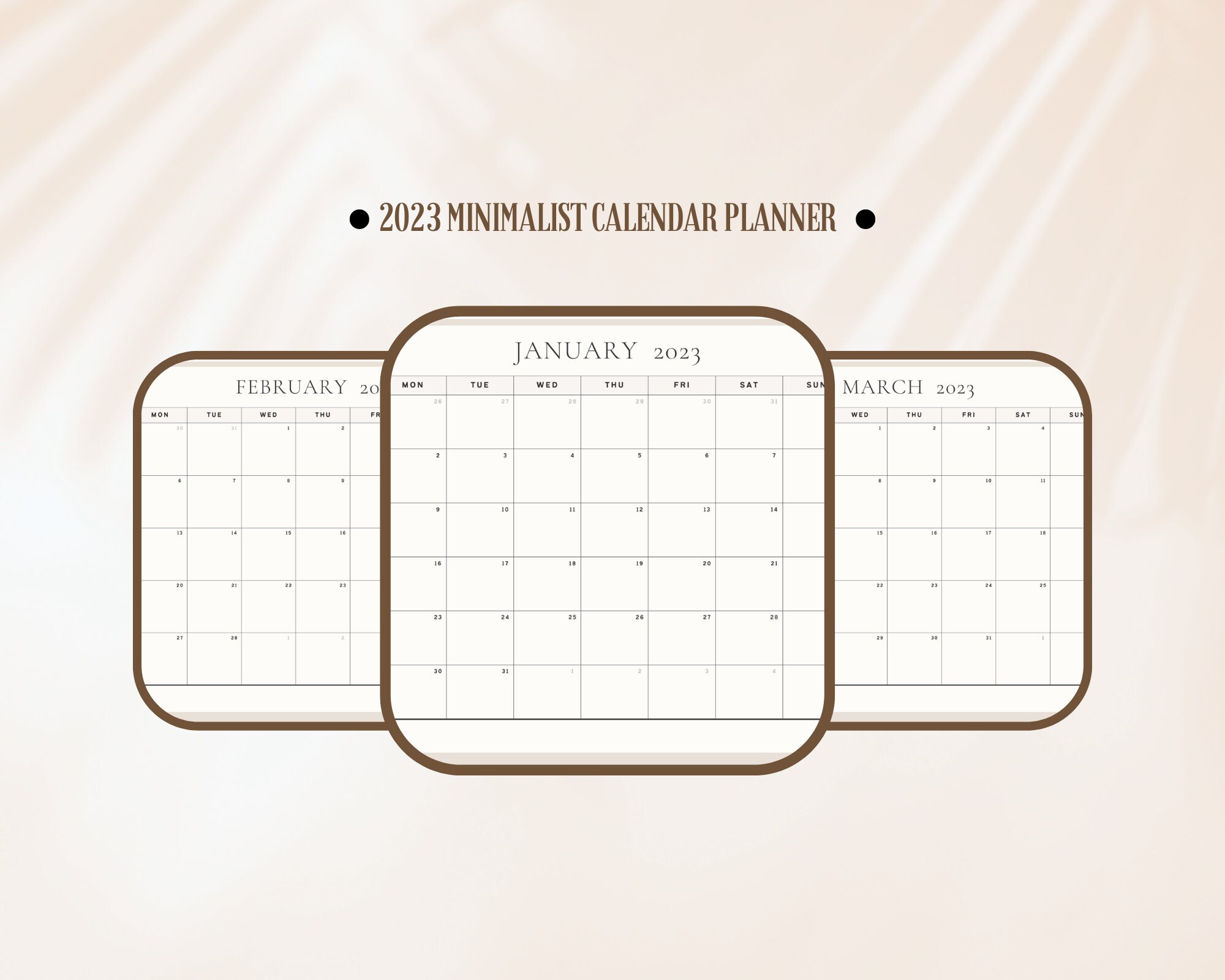 Digital Download 2023 Business Calendar Planner Digital Business ...