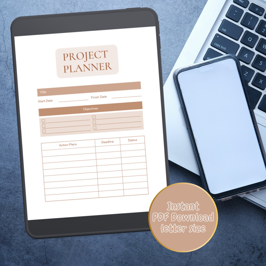 Business Project Planner | Printable - Etsy