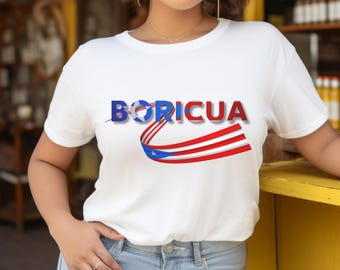 Boricua T-Shirt: Puerto Rico Flag Pride, Unisex Softstyle Tee