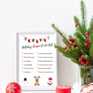 Red and green Christmas and winter to do list printable/ Holiday to do list printable/ Christmas to do list/Printable/Instant download