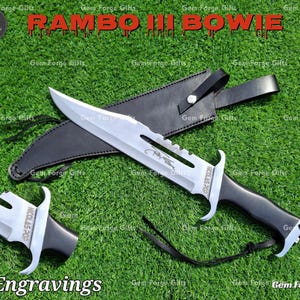Rambo III Knife Replica|Gil Hibben|Custom Handmade|Birthday Gift|Anniversary|Fathers Day|Christmas|Rambo Movie| Camping|Outdoor|Gift for Him