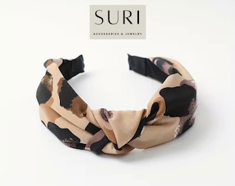 Charlotte Headband, Leopard print Headband, Women Headbands, hair accessories by Suri