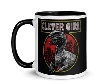 De gevreesde ''clever girl'' roofvogel uit Jurassic Park grappige mok