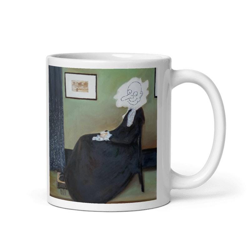 Mr.ビーン デニムアート 額縁付き