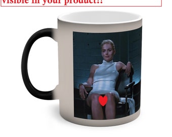 Funny Magic Color-Changing 'Basic Instinct' Sharon Stone Mug
