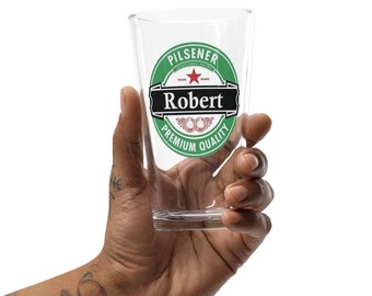 Personalized pint glass / Personalized beer glass