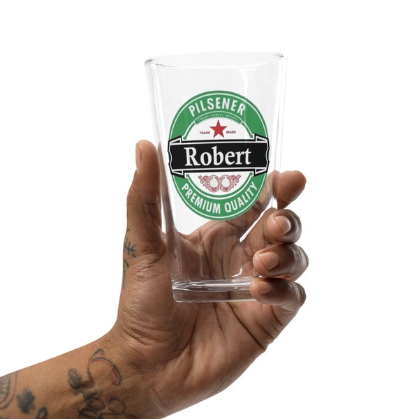 Personalized pint glass / Personalized beer glass