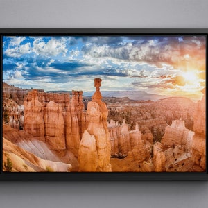 Bryce Canyon National Park Canvas, Bryce Canyon frame poster, Utah acrylic glass print, Bryce nature large size art poster, Utah nature art
