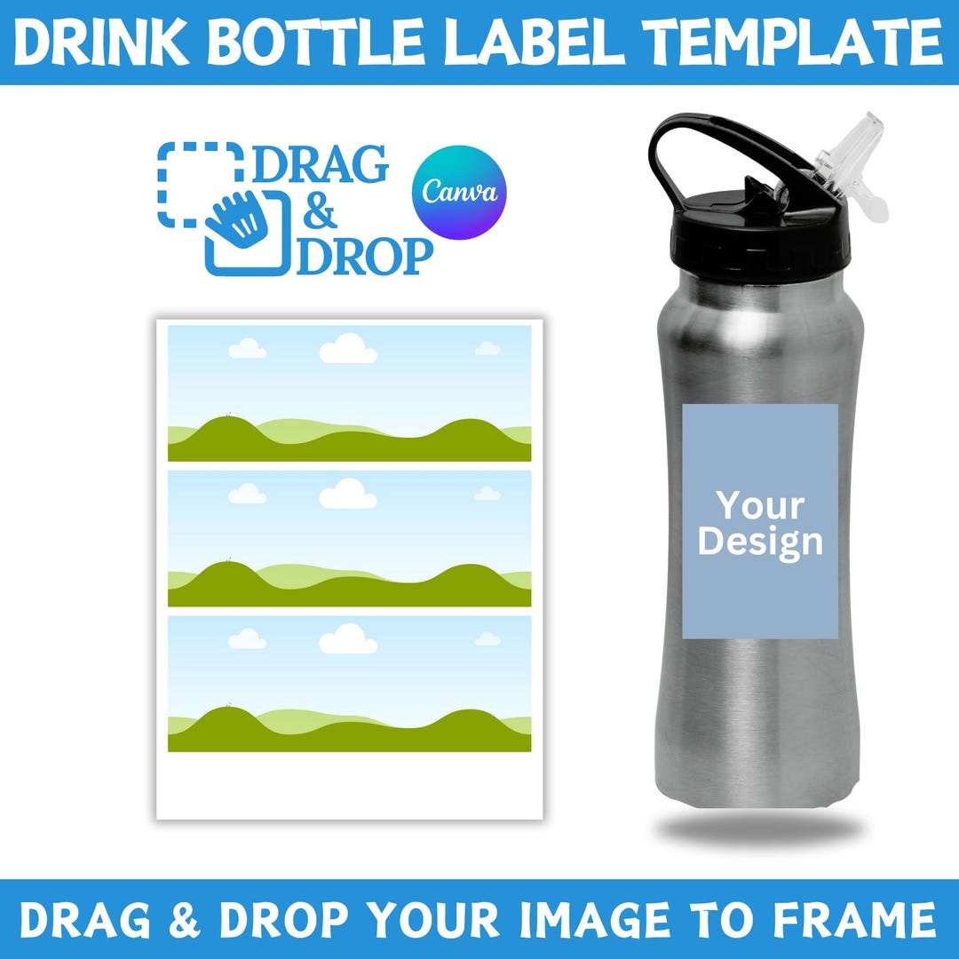Image 2 for Drink Bottle Label Template