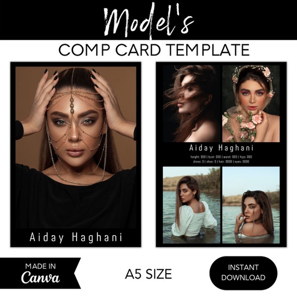Comp Card Etsy