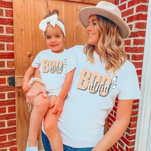 Mommy and Me Halloween Shirt: Boo-Uti-Ful Matching Family Tees