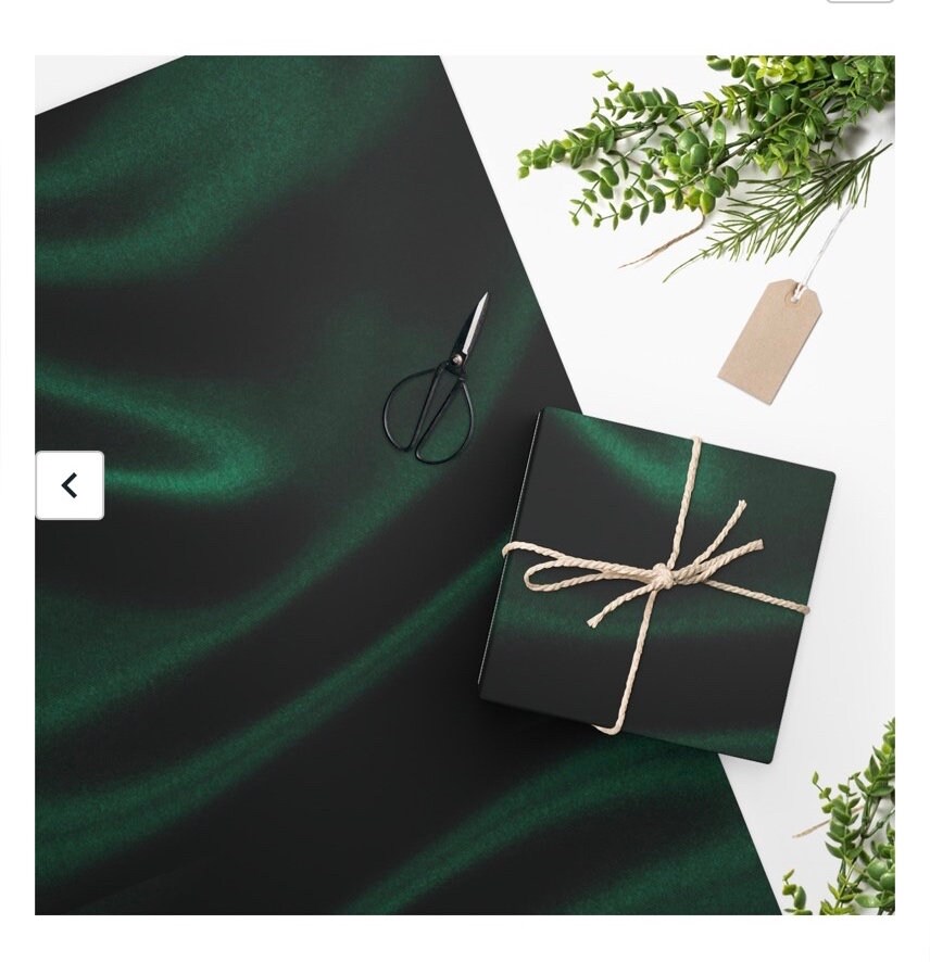 Emerald Green and Gold Luxury Wrap Paper Roll, Elegant Gift Wrapping, Deep  Green Color, Sophisticated, Trendy 