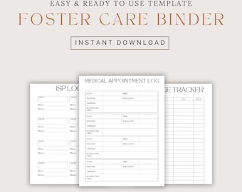 Foster Care Binder Printable - Etsy