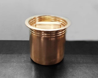 Vintage Brass Solid Air Tight Storage Container.