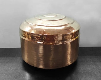 Antique Brass Very Unique Big Round Shape Storage Box