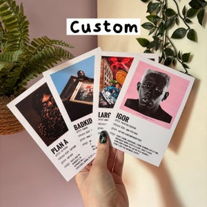 Custom Album Prints | Album posters | Polaroid prints | Custom album cover | Custom prints | Aesthetic posters