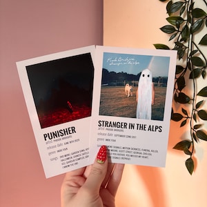 Lot d'impressions d'affiches d'album esthétique minimaliste Phoebe Bridgers
