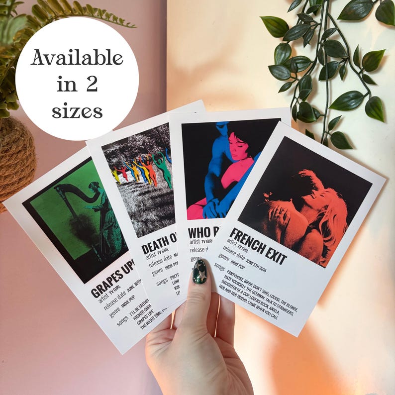 Tv Girl Album Print Bundle - Minimalist Music Posters - Wall Art imagem 1