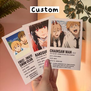 Custom Anime Prints | Anime posters | Polaroid prints | Custom anime art | Custom prints | Aesthetic posters