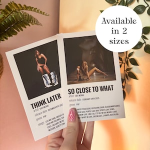 Tate McRae Album Print Bundle - Minimalist Music Posters - Wall Art