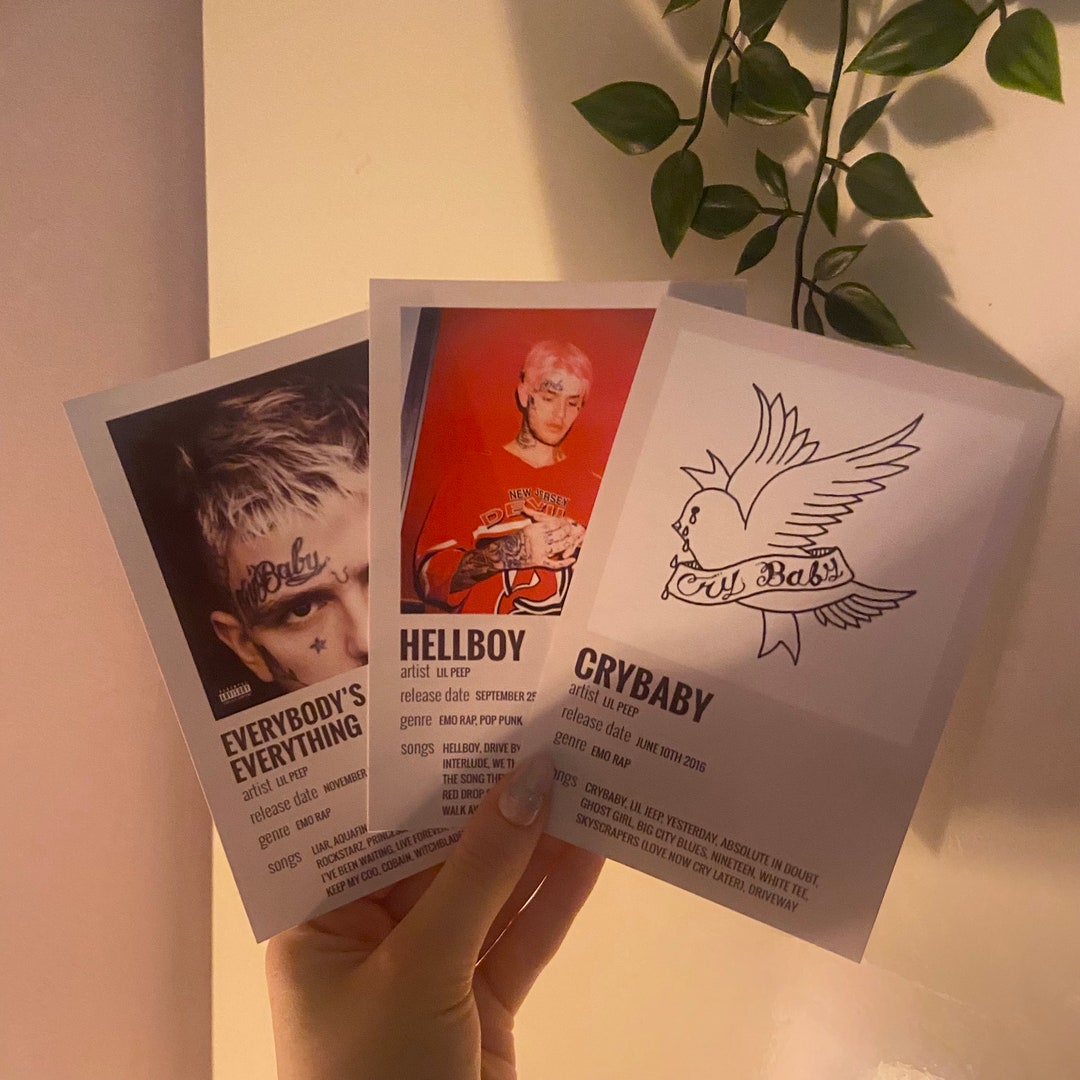 Lil Peep Minimalist Aesthetic Album Poster Print Bundle - Etsy