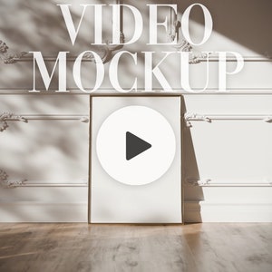 Animated Video Frame Mockup: ISO Art Display (PSD & MP4)
